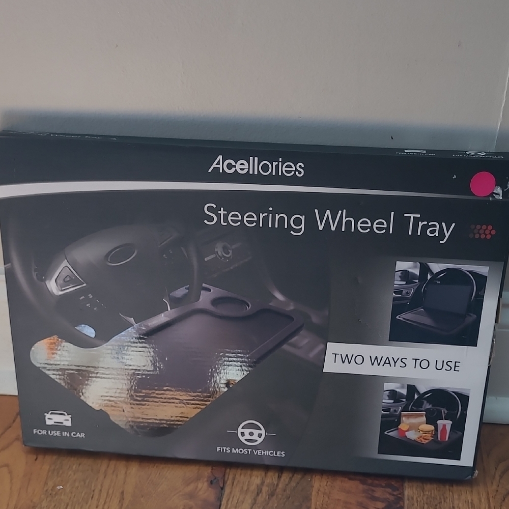 Acellories Black Steering Wheel Tray